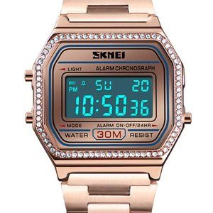 Full Steel Digital Fashion Watches